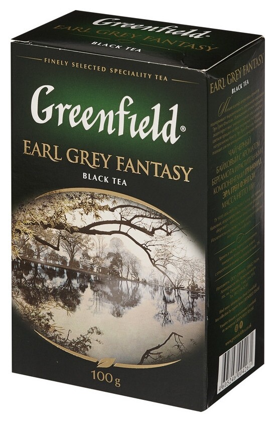 Чай черный Greenfield Earl Grey Fantazy листовой 100г 0426-14  Greenfield
