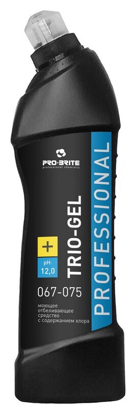 Профхим сантех щел гель с отбел/дез-эфф Pro-brite/trio-gel (067-075), 0,75л  Pro-brite