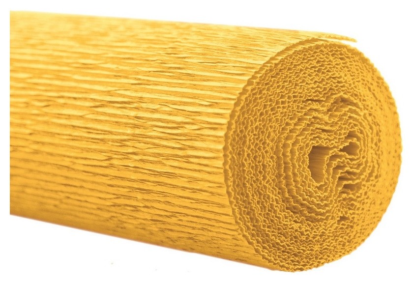 

Бумага для творчества крепированная флорист.50x250см,128г/м2,желтая,170504, Желтый