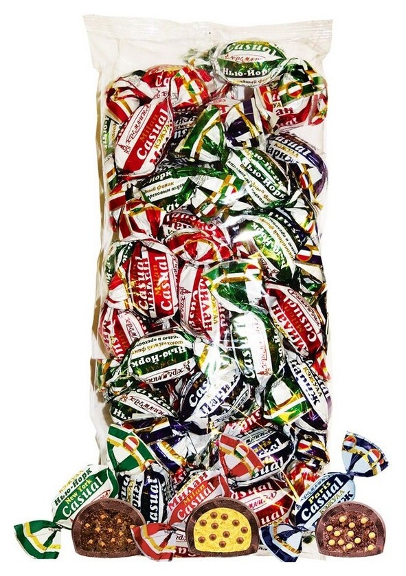 Конфеты шоколадные кремлина кэжуал, 1кг Кремлина