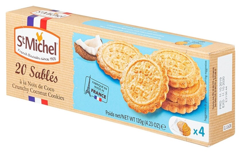 Печенье Stmichel кокосовое, 120г StMichel
