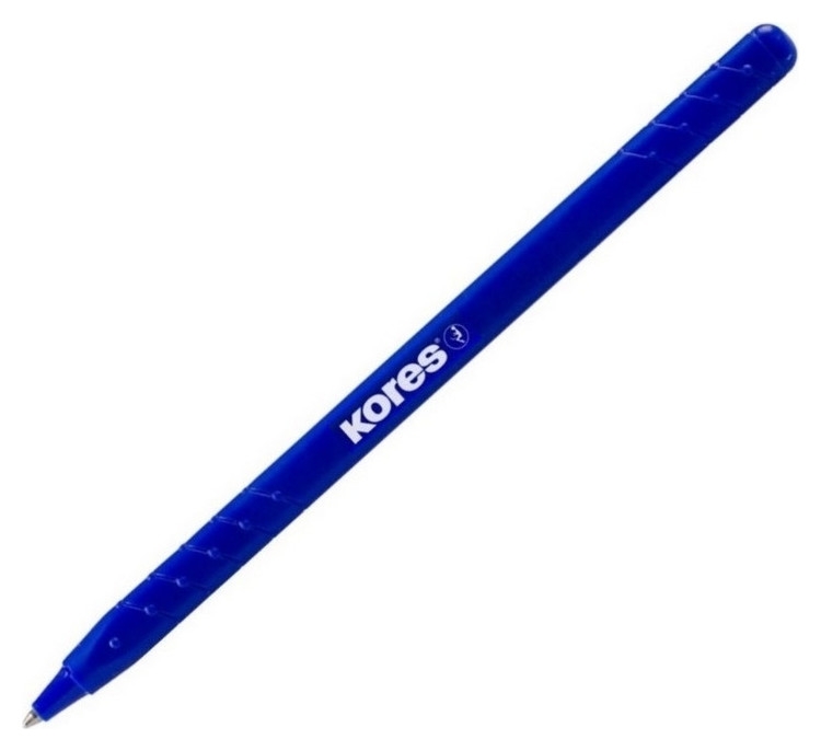 Ручка шариковая Kores K0r-m Super Slide 0,5мм треуг.корп., син.прорез.корп