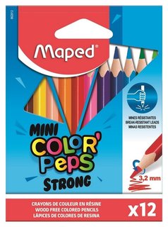 Карандаши цветные Color peps Mini Strong 12 цветов Maped