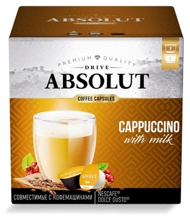 Кофе в капсулах Absolut Drive Cappuccino With Milk (Dg), 16кап/уп ABSOLUT