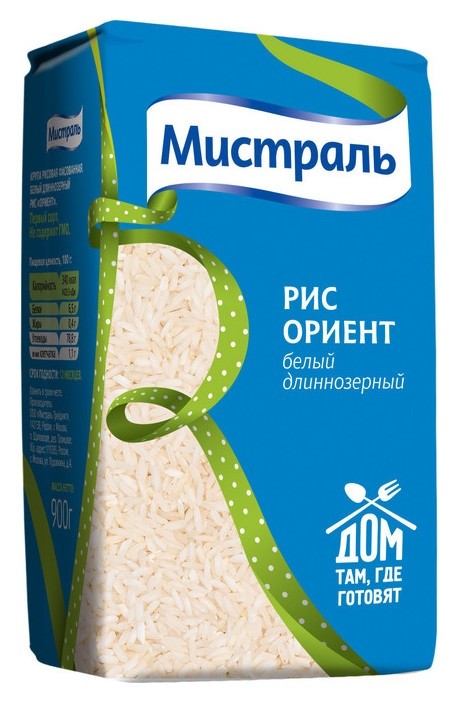 

Крупа Рис мистраль ориент 900 г.