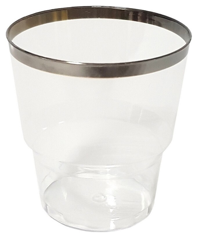 Стакан одноразовый 200мл кристалл прозр. винтаж, ПС 6шт/уп 