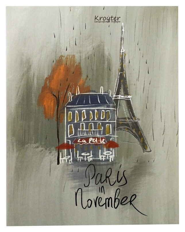 Тетрадь общая Kroyter а5,48л,165х206,клет,скрепка,обл.карт,бл.65гсити 00046  Kroyter