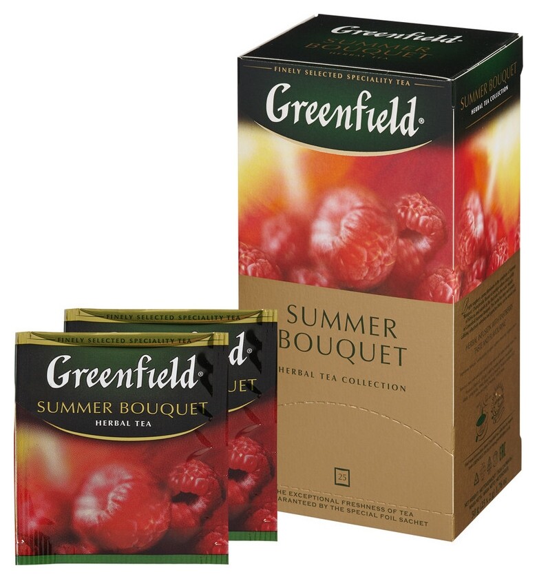 Чай Greenfield Summer Bouquet фруктовый фольгир.25пак/уп 0433-10  Greenfield
