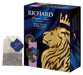 Чай Richard Royal Thyme&amp;rosemary черный, 100 пак 13938 Richard