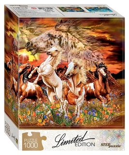Пазл 1000 эл найди 16 лошадей (Limited Edition) арт.79802 Step puzzle