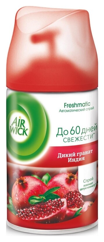 Баллон сменный для автоосвежителя Air Wick дикий гранат (250мл)  Airwick