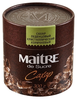 Сахар Maitre De Sucre леденцовый коричневый,300г Maitre