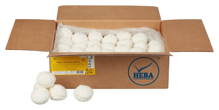 Зефир нева ванильный 3,5кг  Нева КФ