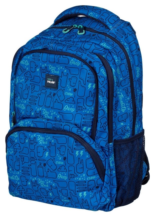 Рюкзак школьный Give Me 45х30х12 см, синий, 624604g5