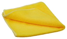 Салфетка для меловых досок микрофибра жёлтая 30х30 см пакет 