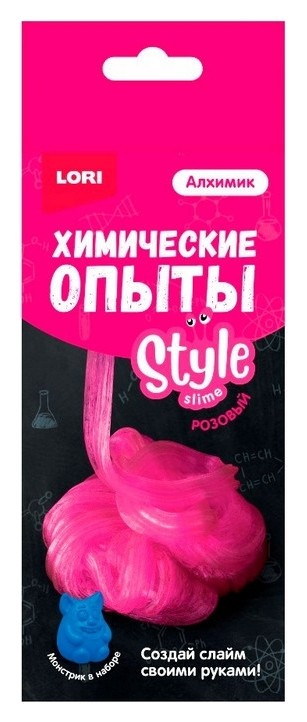 

Набор для химических опытов монстрики Style Slime розовый, оп-026