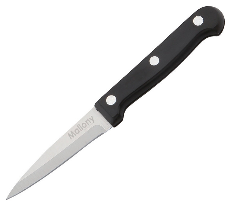 Нож для овощей Mallony из нерж, ручка бакелит Mal-07b 985307