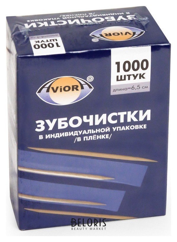 Зубочистки бамбук в инд. пп-упак. 1000шт./уп. 401-488 Aviora