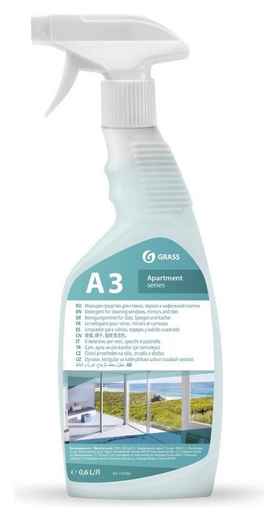 Профхим для стекл-зеркал поверхн и кафеля Grass/apartament Series а3+, 0,5л  Grass