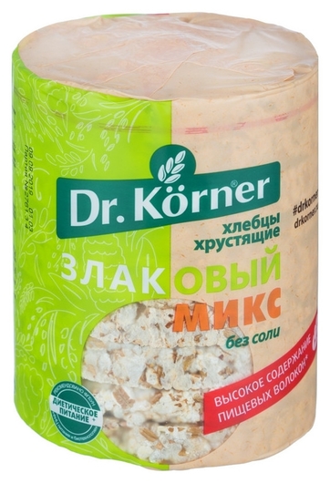 Хлебцы хрустящие Dr.korner 90 гр отзывы