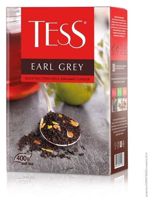 Чай Tess Earl Grey листовой черный с добавками,400г 1503-10  Tess