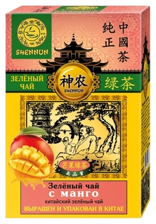 Чай Shennun зеленый с манго листовой, 100г в13034 Shennun