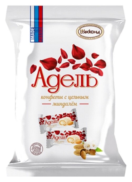 Конфеты адель с цельным миндалём акконд, 500г  Акконд