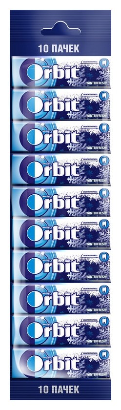 

Жевательная резинка Orbit винтерфреш мультипак, 10шт, 136г