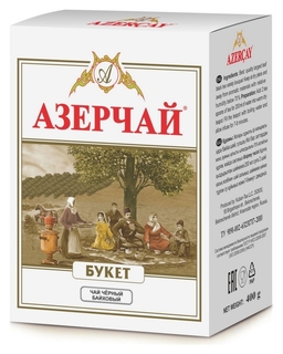 Чай азерчай букет чай черный крупно листовой, 400 г 131208/416986 Азерчай