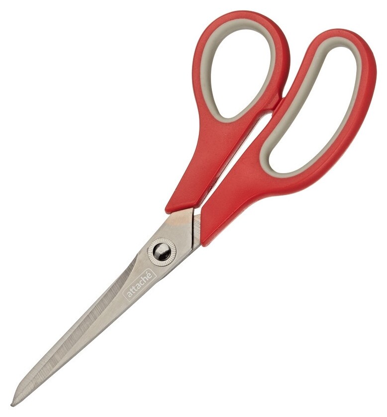 Ножницы Attache Comfort 190мм эргоном.руч,покрыт.titanium Grey,кра/сер  Attache