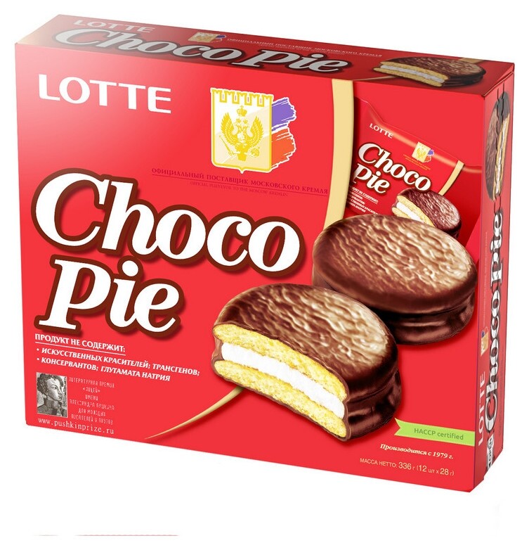 Пирожное Lotte Chocopie, 336г  Lotte
