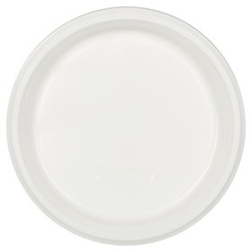 Тарелка одноразовая D 220мм, белая, ПП 100шт/уп Комус