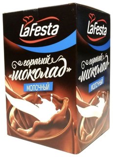 Горячий шоколад La Festa молочный, 10штx22г La Festa
