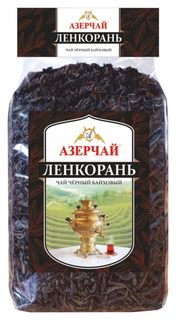 Чай азерчай ленкорань черный крупнолистовой прозрачная упаковка, 1кг 414271 Азерчай