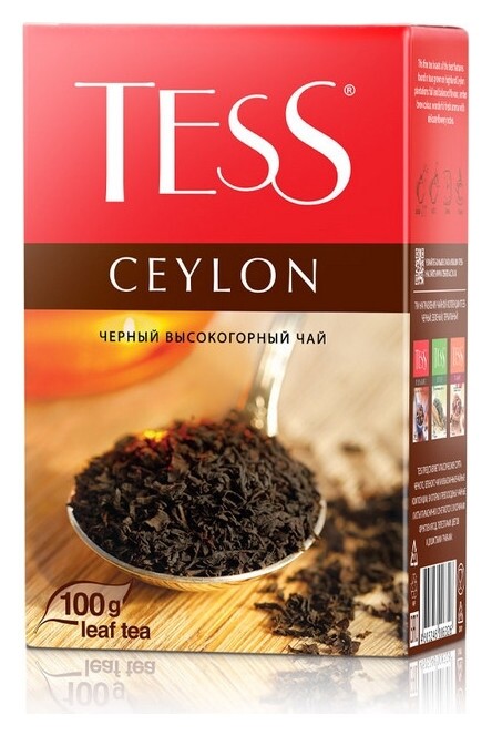 Чай Tess Ceylon листовой черный,100г 0632-15  Tess