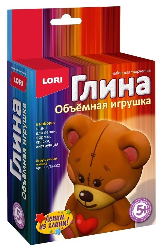 Набор для творчества игрушка из глины игрушечный мишка, пз/гл-002 Lori