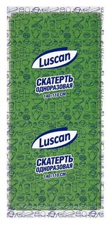 Скатерть одноразовая Luscan, 110х140см, зеленая Luscan