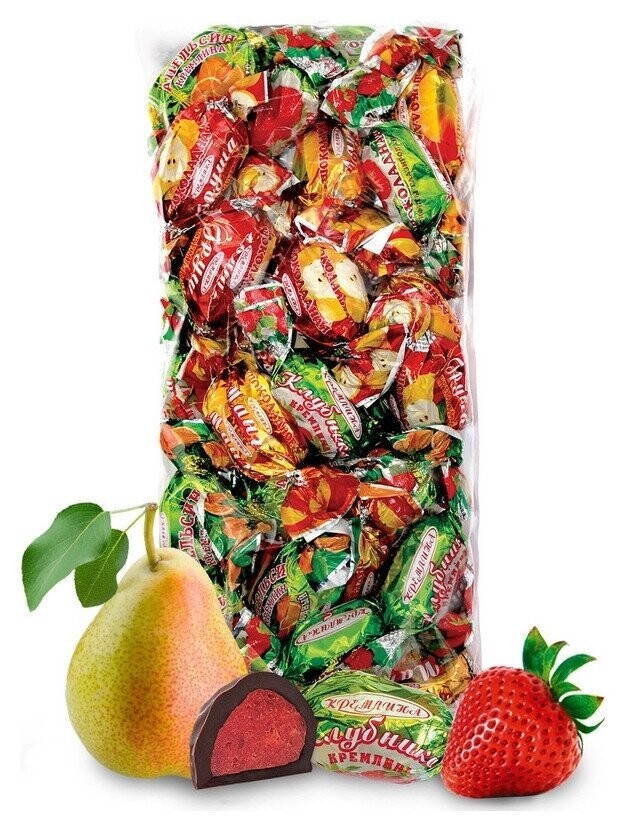 Конфеты шок. кремлина цукаты (Клуб.,груша,манго,апельсин), 1кг  Кремлина