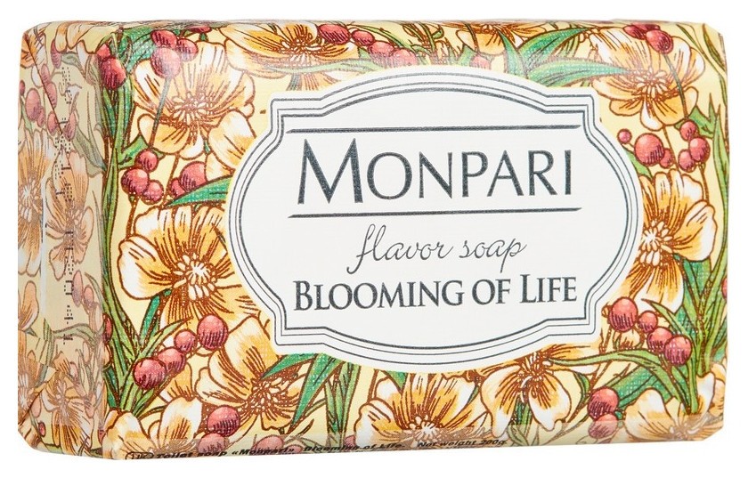 Мыло туалетное Monpari Blooming Of Life (Цветение жизни) 200 гр. Monpari