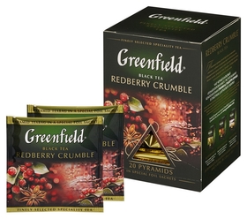 Чай Greenfield Redberry Crumble черный фольгир. 20пак/уп 1134-08 Greenfield