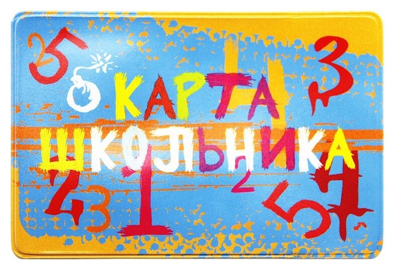 Чехол для карт школьник, 65x96мм, пвх. 2802.як.шк  Dps Kanc