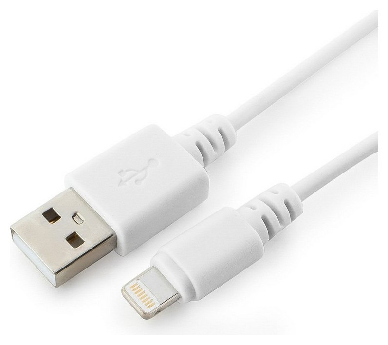 

Кабель USB 2.0 - Lightning, м/м, 1 м, Cablexpert, бел, Cc-usb-ap2mwp, Белый