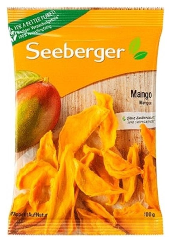 

Сухофрукты Seeberger манго дольками сушеный, 100г