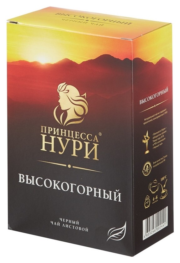 Чай черный принцесса нури высокогорный листовой 250г Принцесса Нури