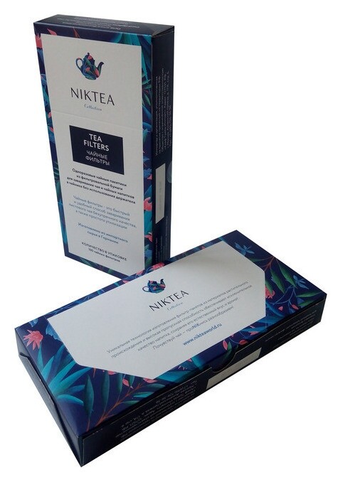 Фильтр пакеты для заваривания чая Niktea 100шт.  Niktea
