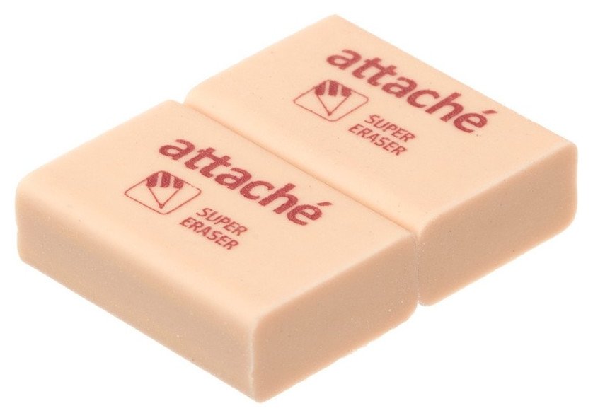 Отзыв на Ластик Attache,прямоугольная форма,28х18х9мм (365787), 2 шт. в уп
