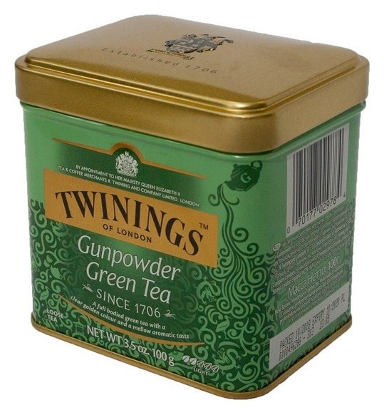Чай Twinings зеленый ганпаудер ж/б, 100г Twinings