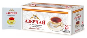 Чай азерчай чай черный с бергамотом в пакетиках сашетах, 25 шт 139221 Азерчай