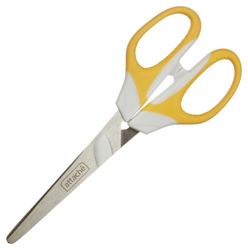 Ножницы Attache Ergo&amp;soft 180 мм с резиновыми ручками, цвет синий  Attache