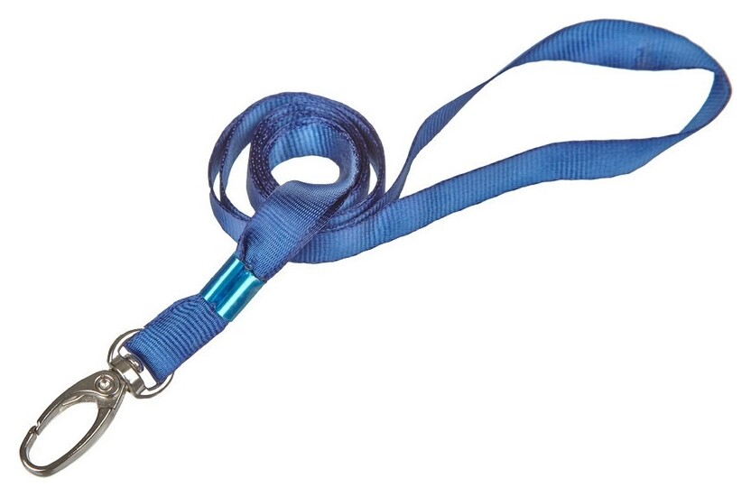 Держатель для бейджа Promega Office на карабине голубойk-1084 ProMEGA